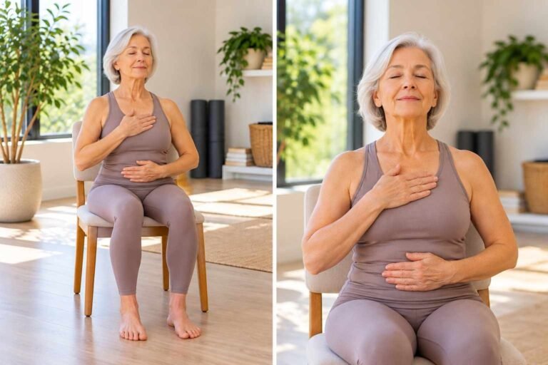 30 Free Printable Chair Yoga Poses for Seniors to Improve Flexibility and Posture