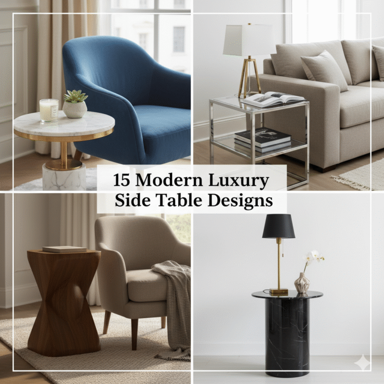 15 Modern Luxury Side Table Designs That Elevate Any Space