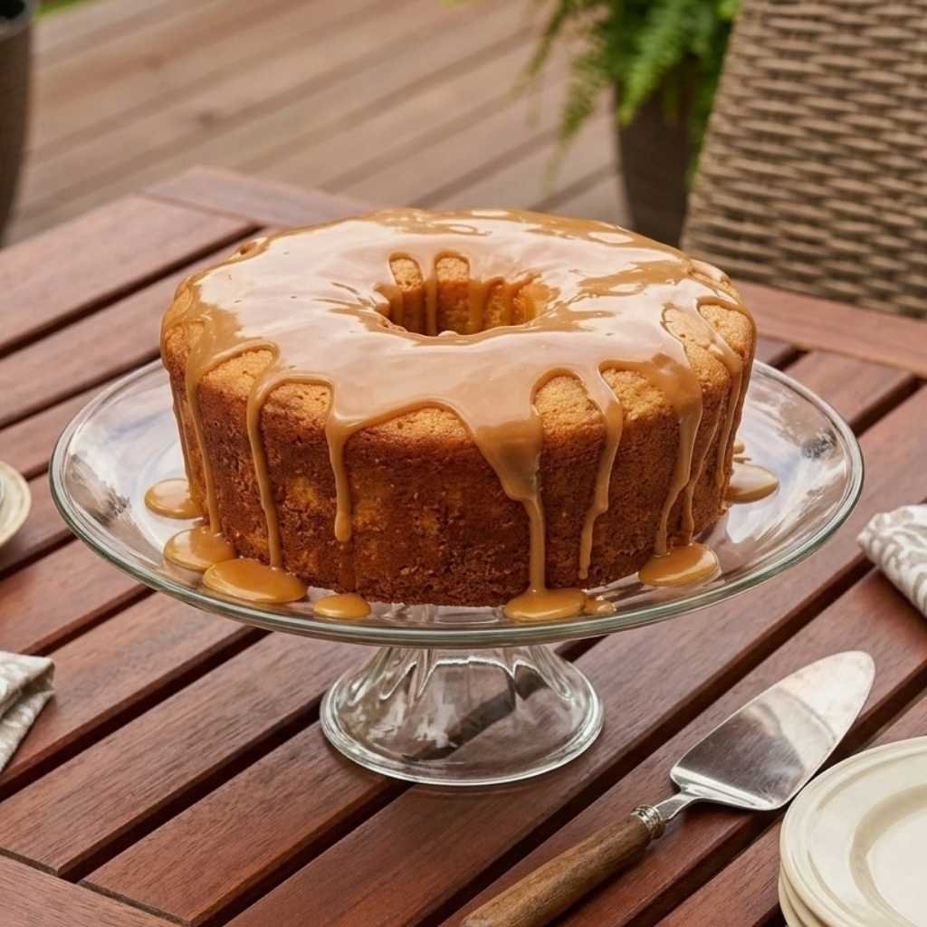 Caramel drizzle cake is a rich and indulgent dessert with a soft, moist cake base finished with a smooth homemade caramel sauce. The sweet caramel topping adds extra flavor and creates a beautiful finish that makes this cake feel special.