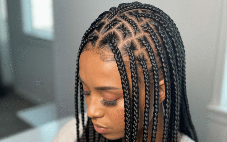15 Medium Knotless Braids Hairstyle Ideas