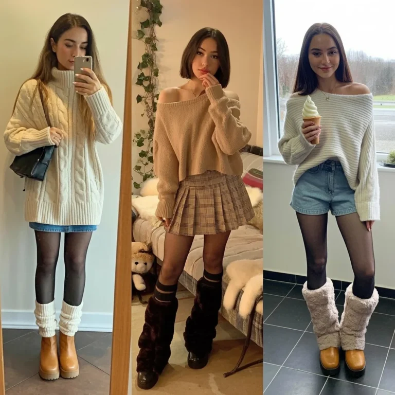 17 Mini Skirt Outfit Oversized Sweater Ideas: The Trend Everyone Is Wearing Right Now