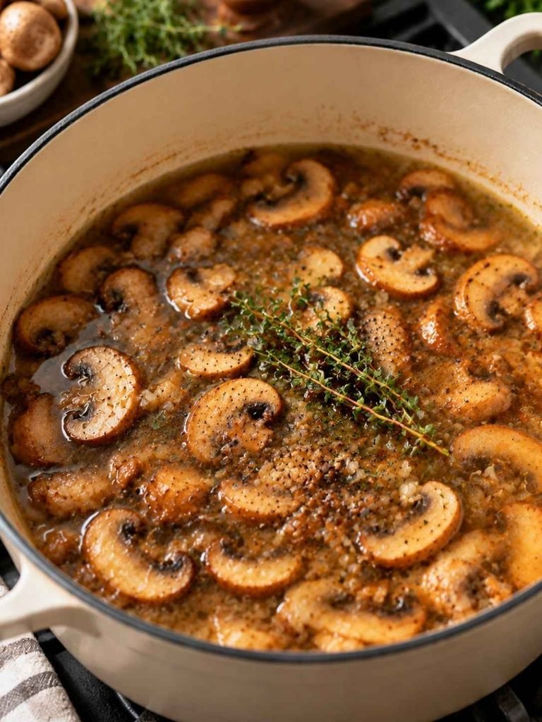 Step 3: Add Broth and Simmer