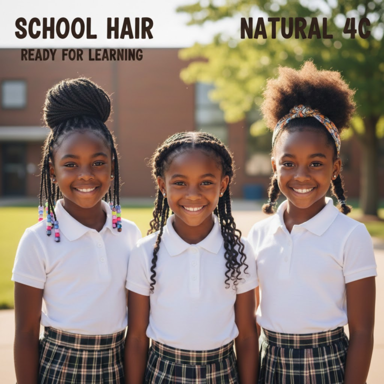 15 Hairstyles for School Natural Hair 4C