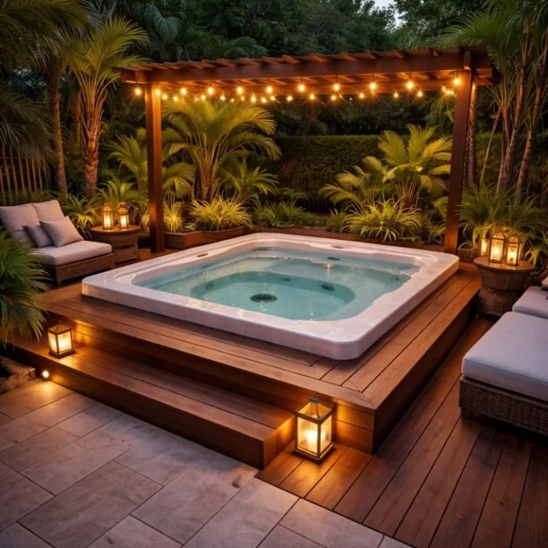 15 Jacuzzi Outdoor Ideas for Your Patio or Backyard: Create a Relaxing Oasis