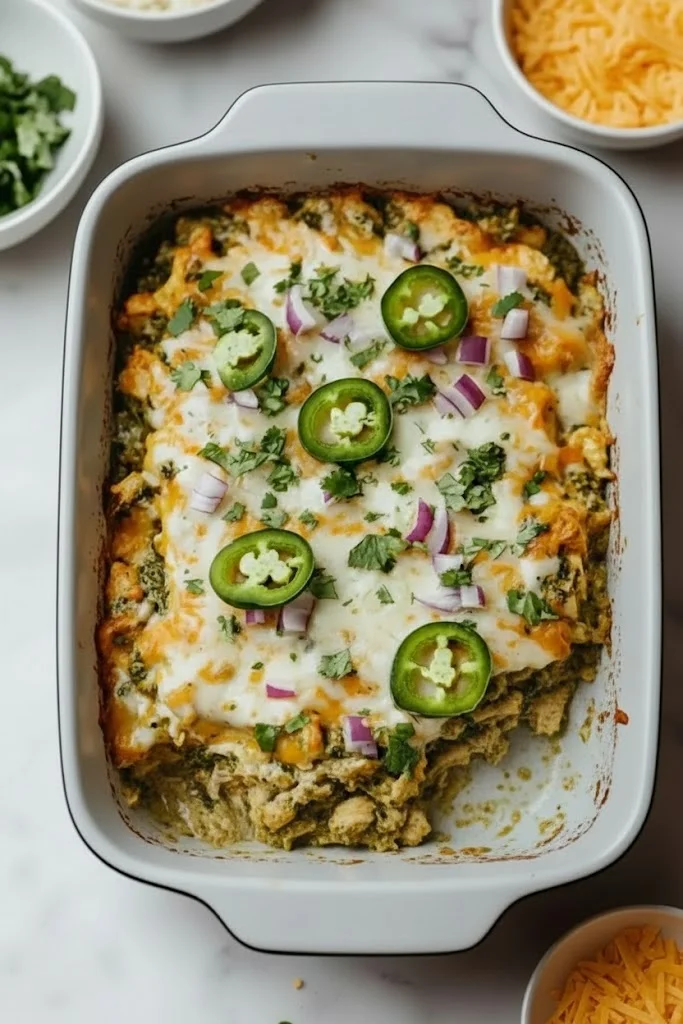 Easy Salsa Verde Chicken & Rice Skillet