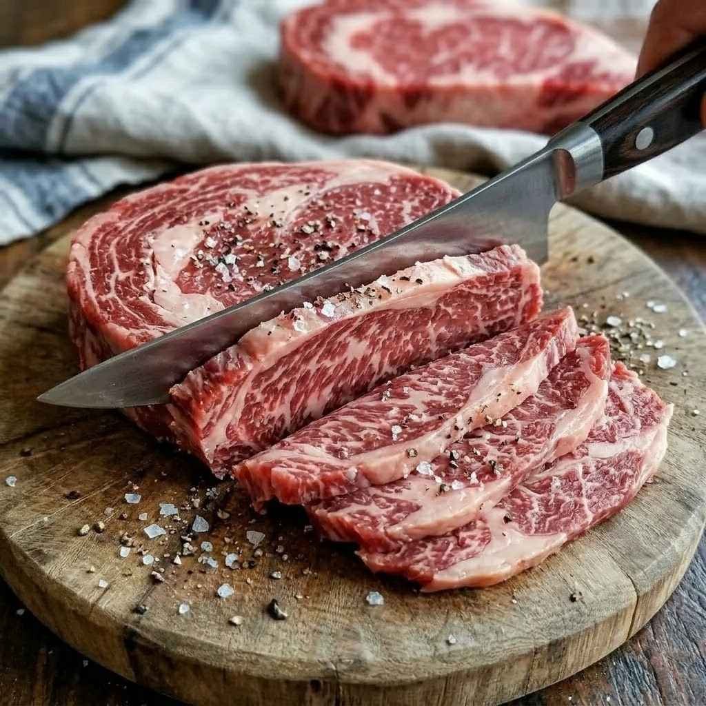 Slice against the grain as thin as you possibly can. Stack several slices and run the knife through them once more to shorten the pieces.