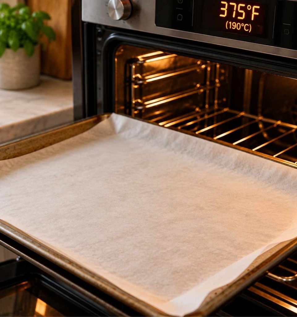 Preheat your oven to 375°F (190°C). Line a baking sheet with parchment paper to prevent the crust from sticking.