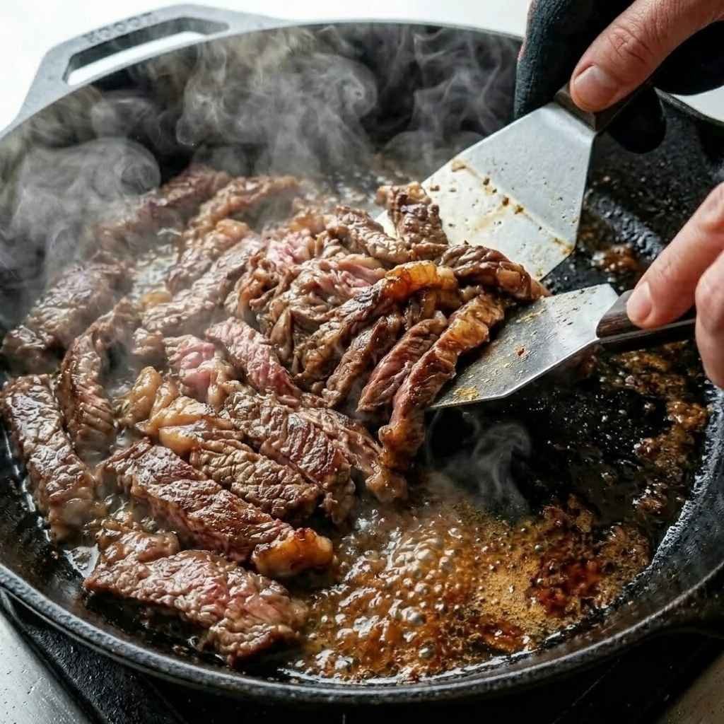 Heat 1 tablespoon of oil in a large cast iron skillet or griddle over medium-high.