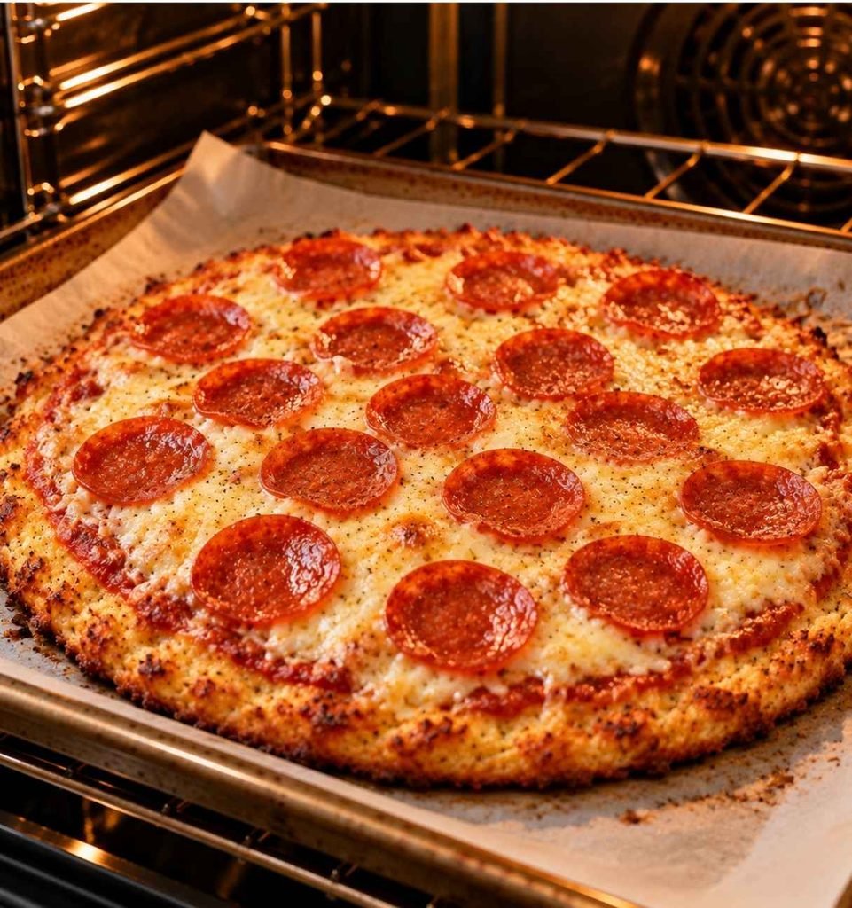 Return the topped pizza to the oven and bake for another 5–7 minutes, or until the cheese is melted, bubbly, and slightly golden.
