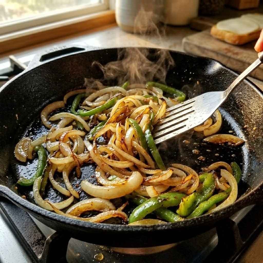 Heat 1 tablespoon of oil in a large cast iron skillet or griddle over medium-high.