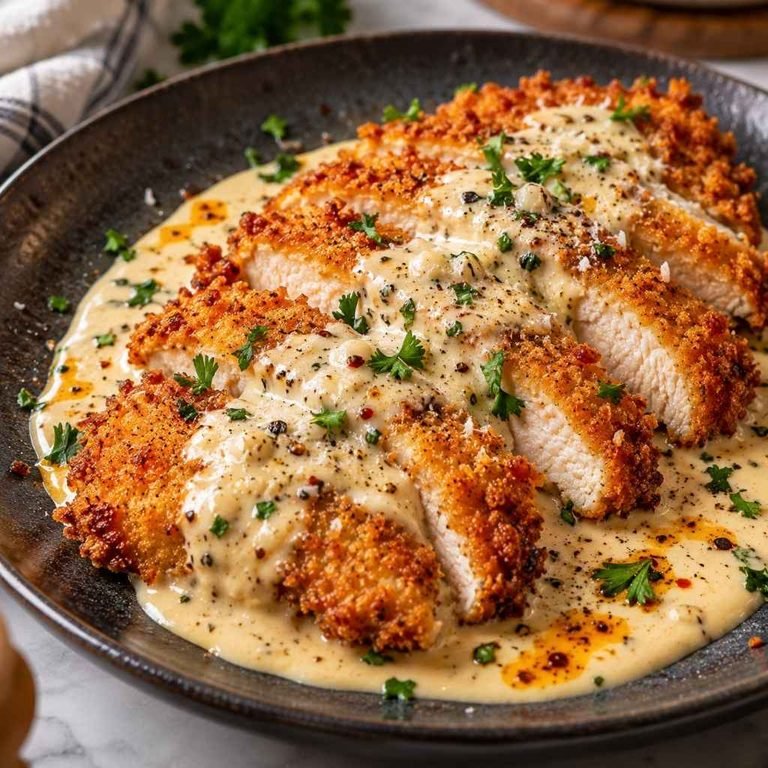 Creamy Garlic Parmesan Crispy Chicken Recipe: A Comforting, Delicious Classic