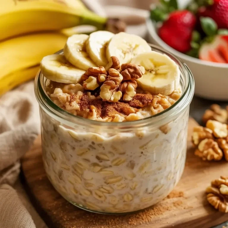 Healthy Banana Bread Overnight Oats: A Delicious, Wholesome Breakfast
