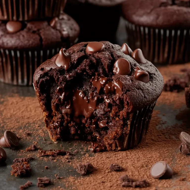 Ultimate Double Chocolate Muffins Recipe (Moist & Extra Chocolaty)