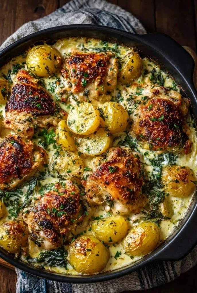 Garlic Parmesan Chicken and Potatoes