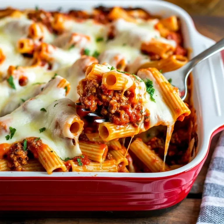 Cheesy Baked Rigatoni Pasta Recipe: A Comforting and Delicious Classic