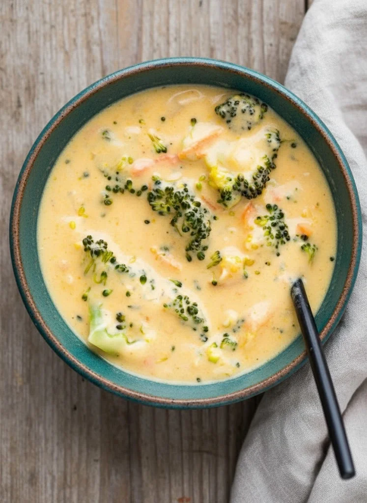 Homemade Broccoli Cheddar Soup from Scratch