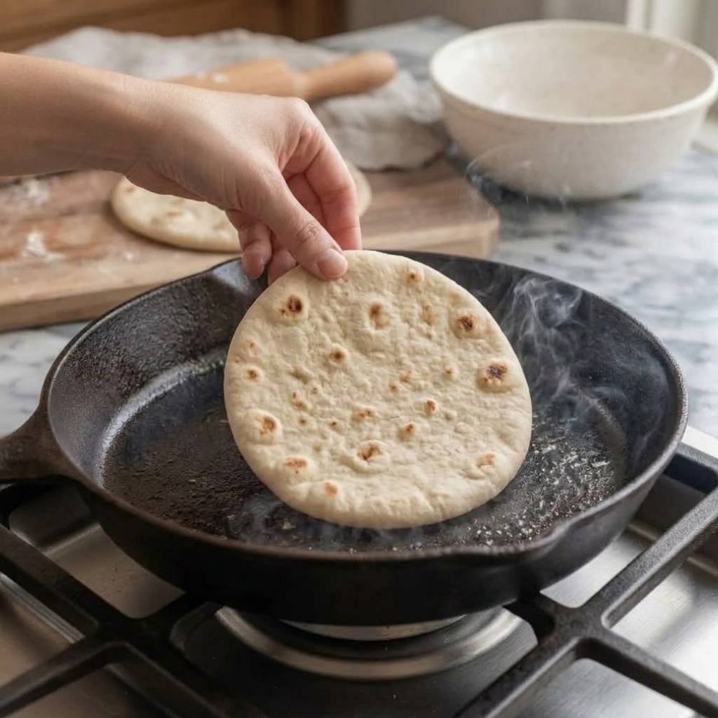 Heat a cast iron skillet over medium-high until a drop of water sizzles and evaporates immediately. A properly hot pan is the single most important part of this recipe.