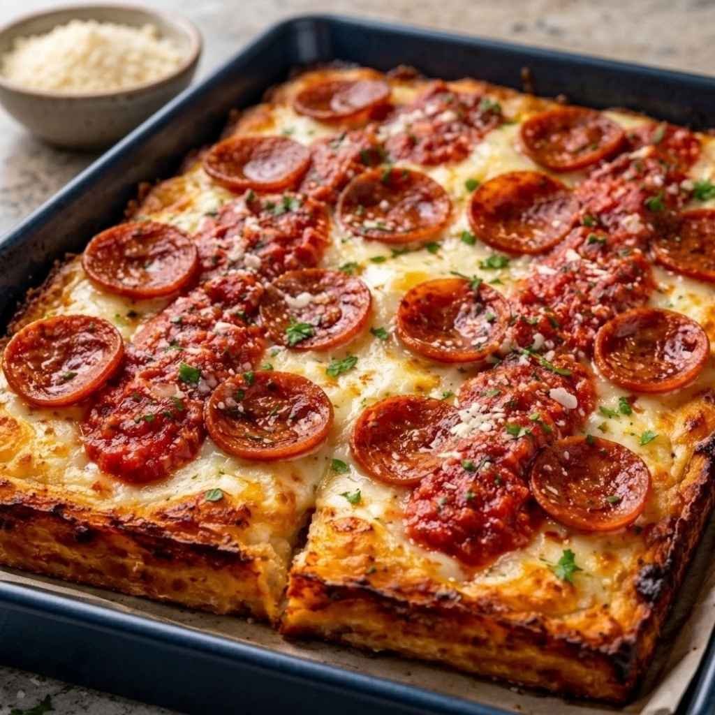 Easy Detroit Style Pizza Recipe for Beginners