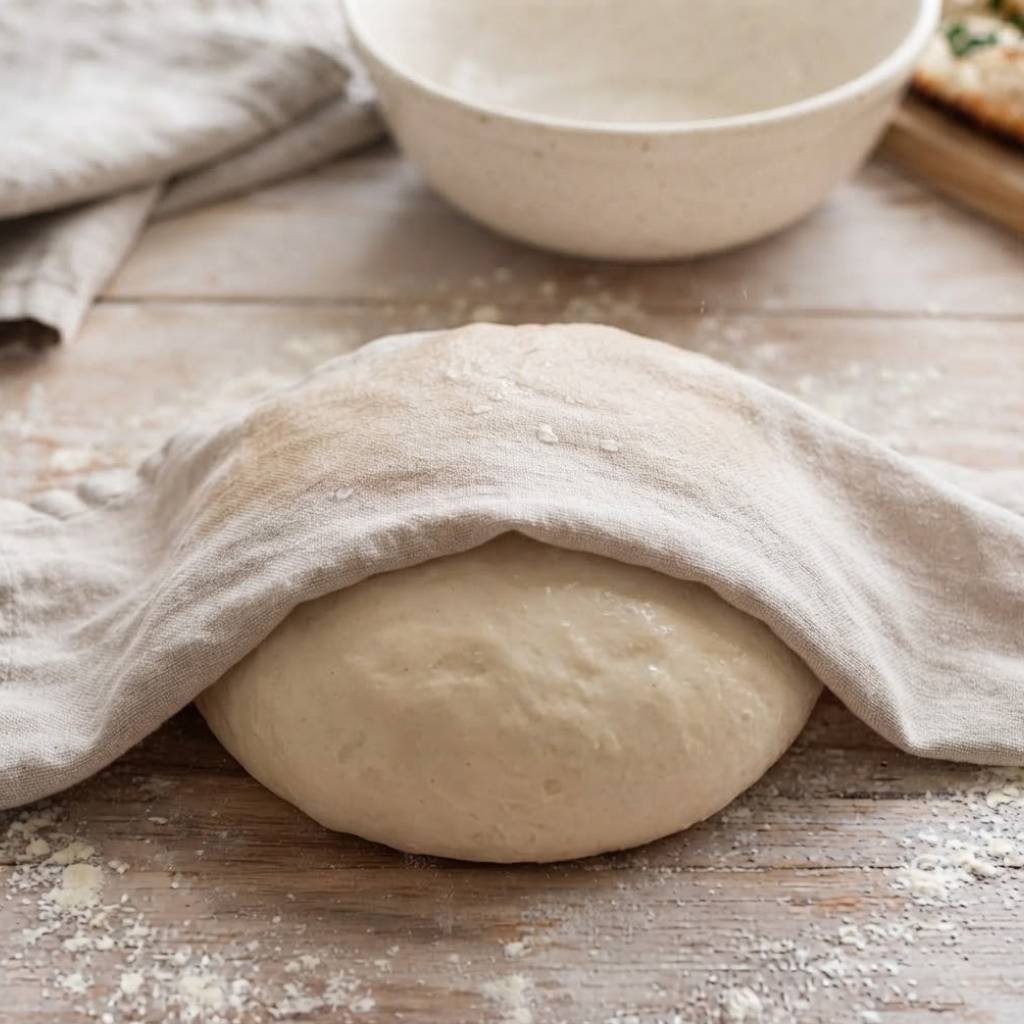 Cover with a damp towel and leave it for 10 to 15 minutes.