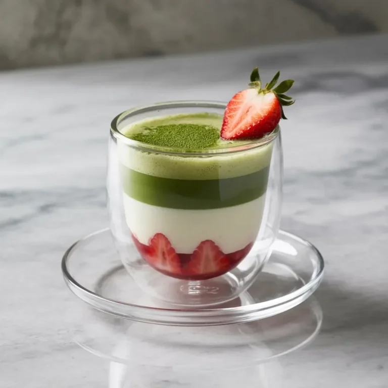 Strawberry Matcha Drink Recipe: A Refreshing and Beautiful Layered Beverage
