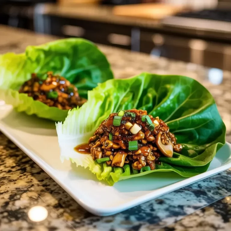 Healthy Chicken Lettuce Wraps Recipe