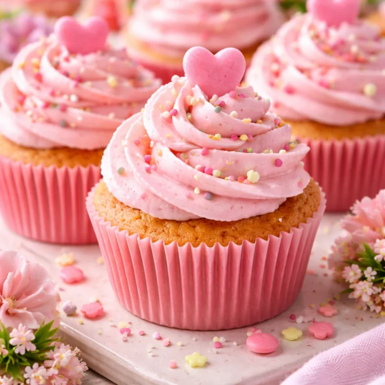 Easy Pink Cupcake Recipe