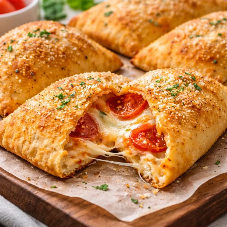 Easy Cheesy Pizza Pockets Recipe for Beginners