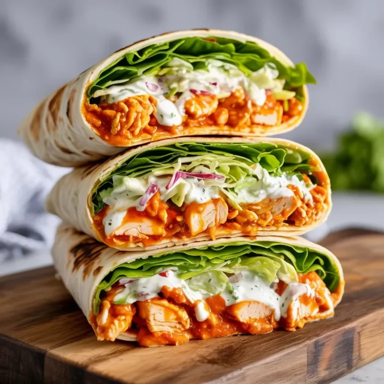 Healthy Buffalo Chicken Wraps Recipe