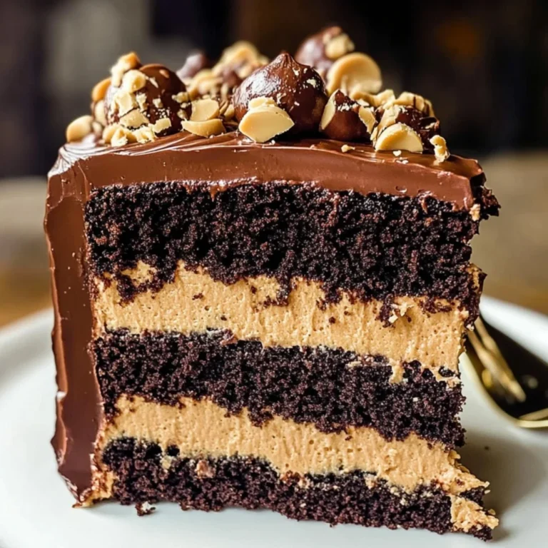 Chocolate Peanut Butter Cake: The Ultimate Rich & Creamy Layered Dessert