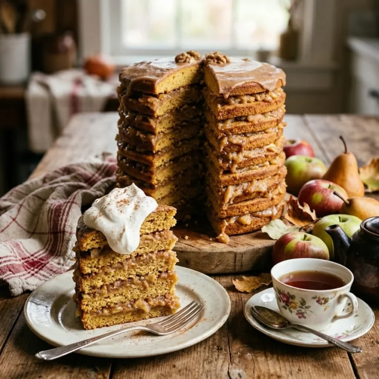 Apple Stack Cake (Layered Mountain Cake) – A Traditional Appalachian Dessert with Layers of Flavor and Comfort