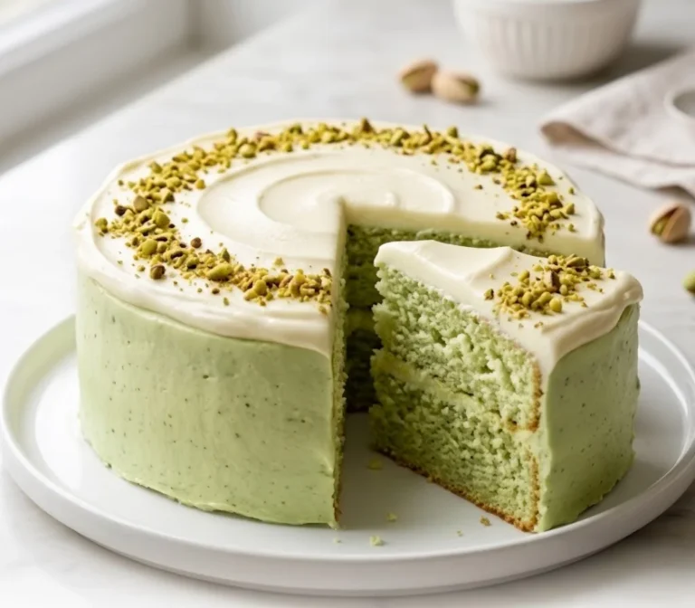 Easy Pistachio Pudding Cake Recipe Soft Moist Bakery Style Dessert Everyone Loves