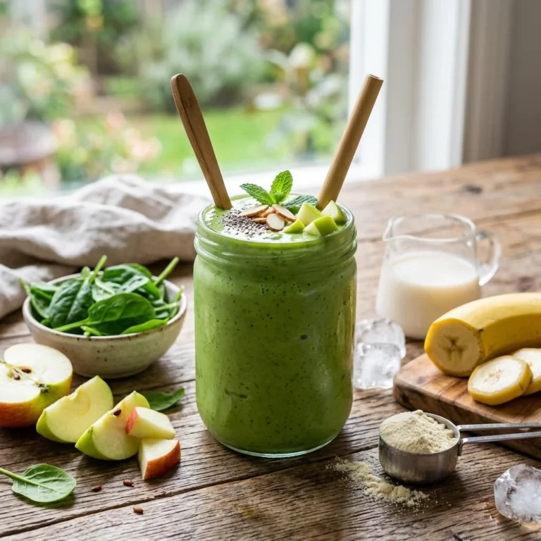 Green Apple Spinach Smoothie: A Refreshing and Nutritious Drink to Energize Your Day
