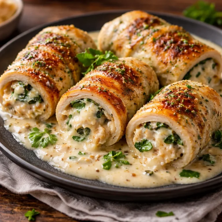 Creamy Garlic Chicken Roll Ups: Rich, Comforting, and Better Than Restaurant Style