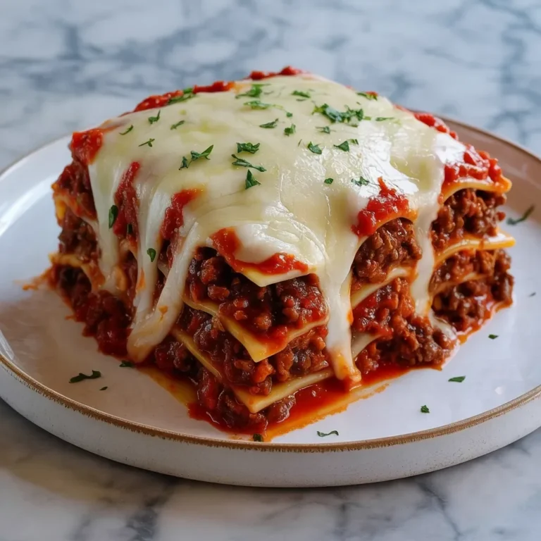 High Protein Lasagna with Cottage Cheese