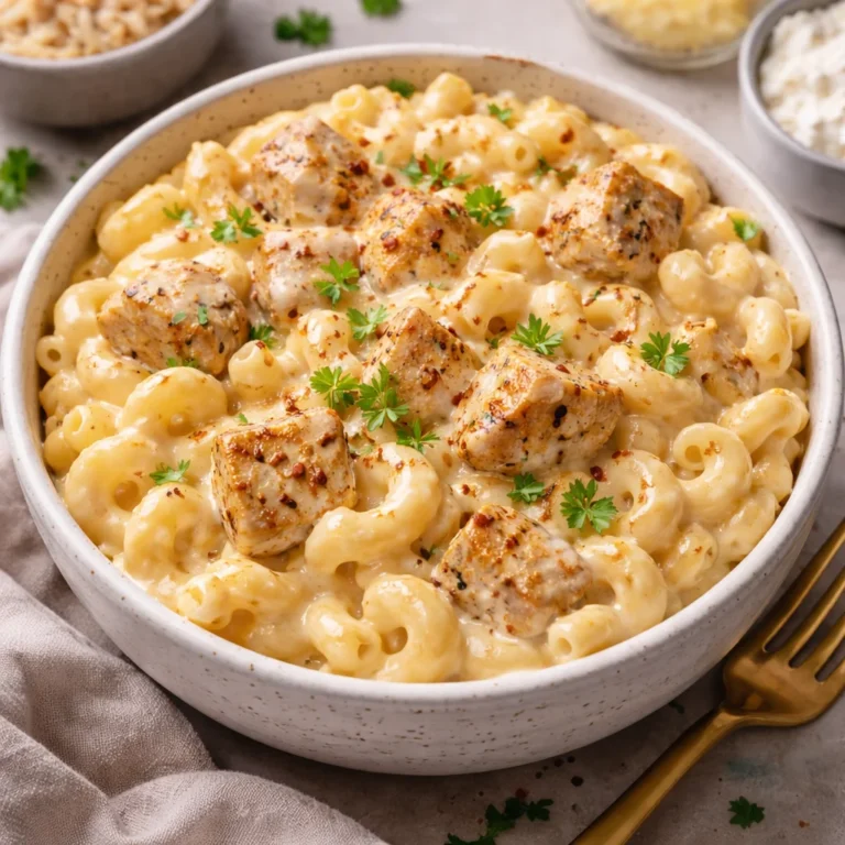 High-Protein Mac and Cheese with Chicken: Creamy, Cheesy, and Packed with Protein