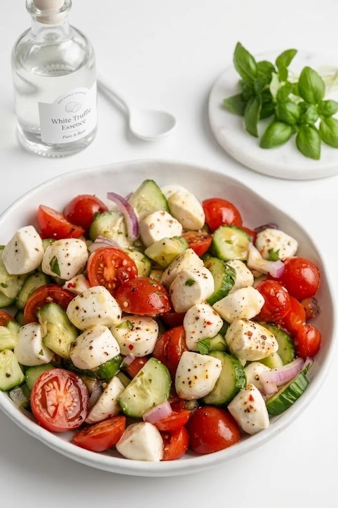 Summer Fresh Cucumber Caprese Salad Ready in Minutes