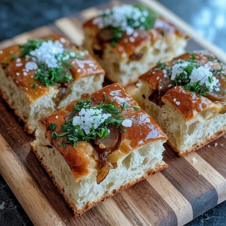 Sourdough Focaccia Bread Recipe: Crispy, Airy, and Deeply Flavorful
