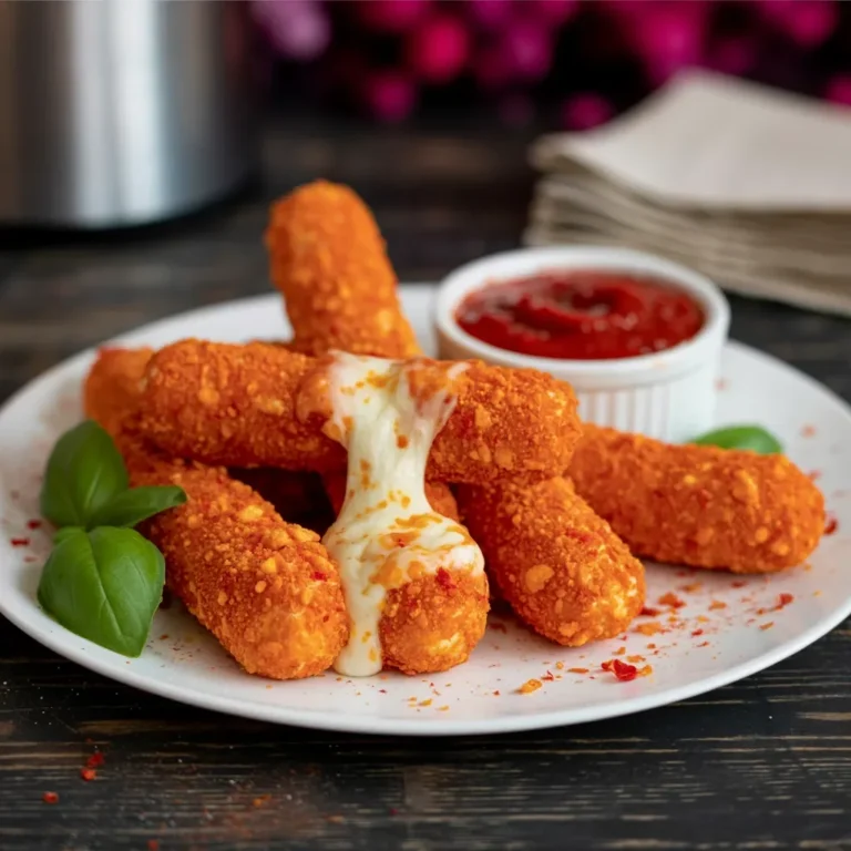 Homemade Hot Cheeto Mozzarella Sticks: A Fun and Spicy Snack