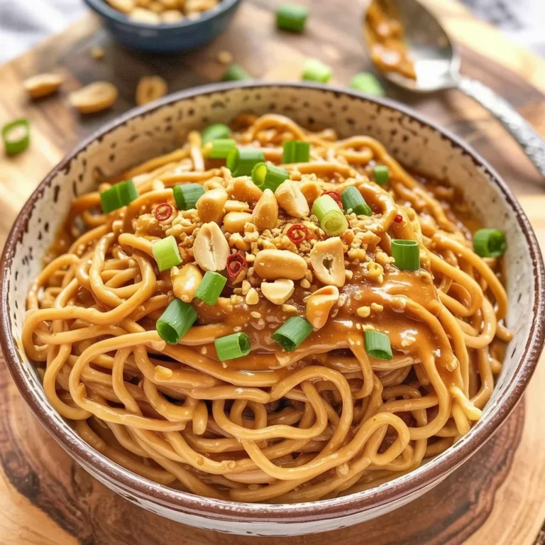 Peanut Sauce Noodles Recipe