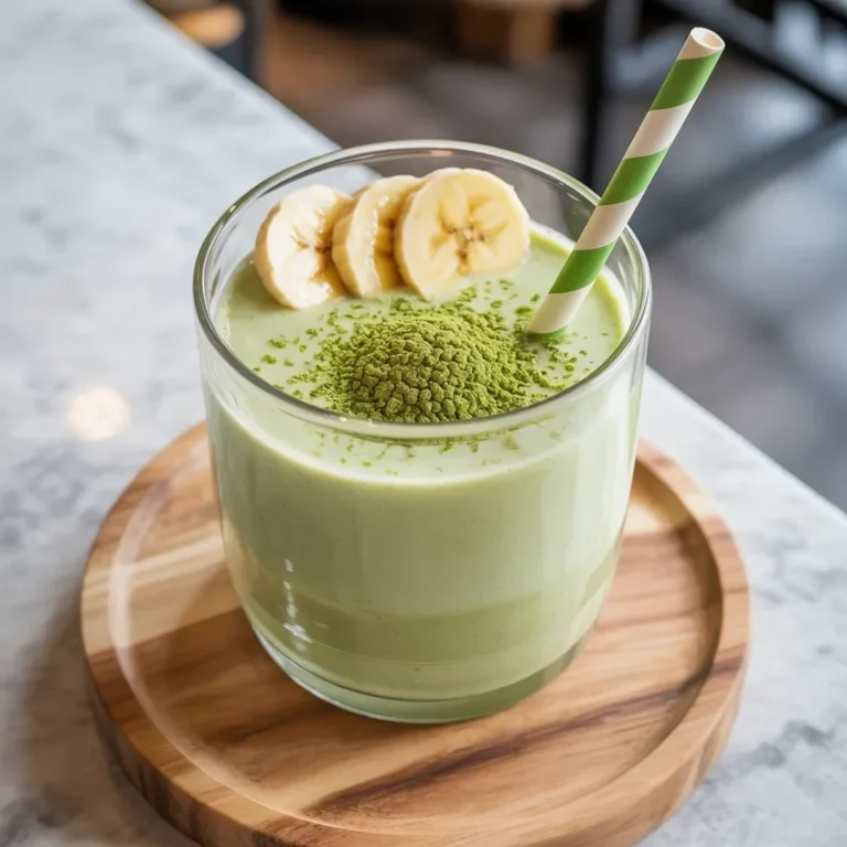 Banana Matcha Smoothie Recipe