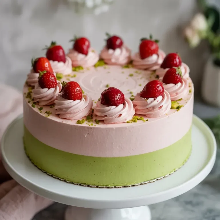 Strawberry Matcha Cake Recipe