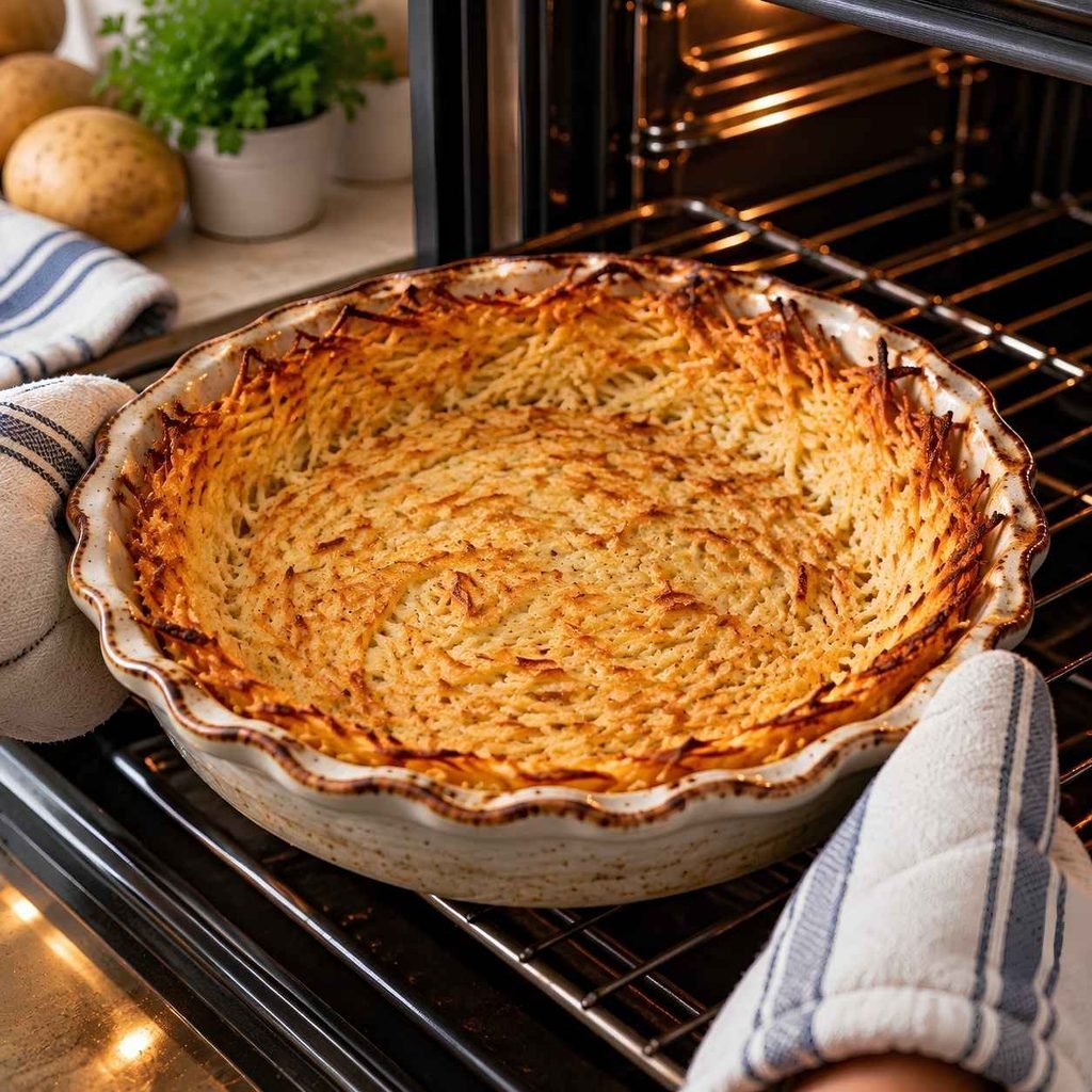 Slide the dish into the oven and bake for 20 to 25 minutes.