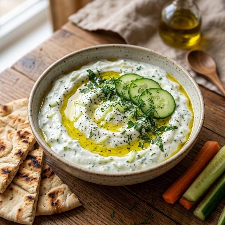 Quick Homemade Tzatziki Sauce for Salads and Dips