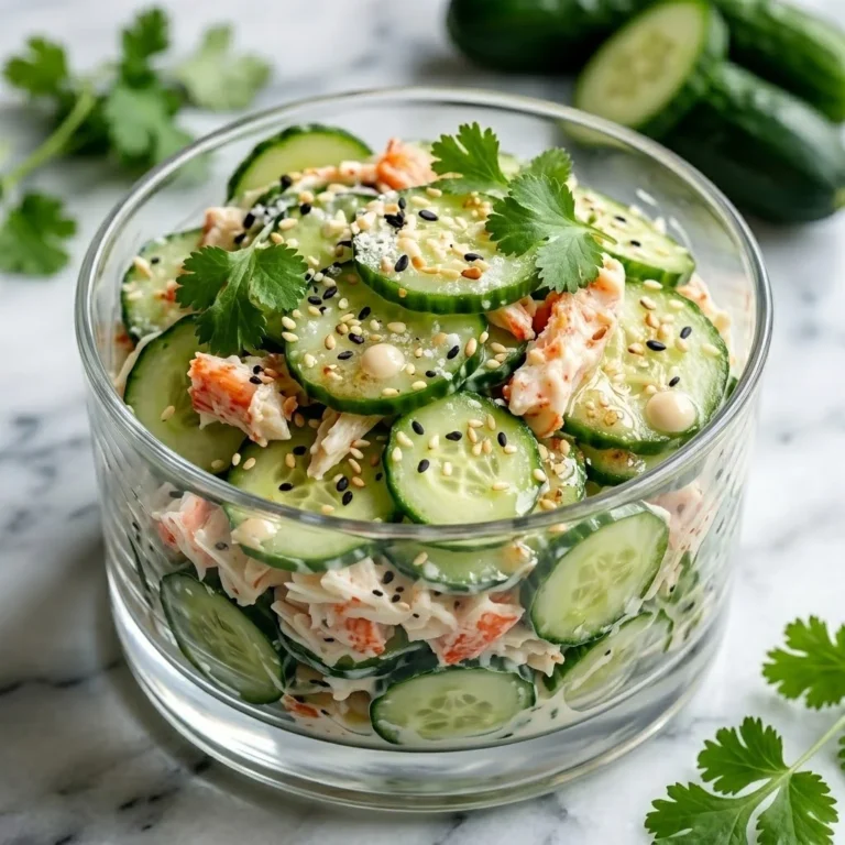 California Roll Cucumber Salad – No-Cook, Perfectly Refreshing