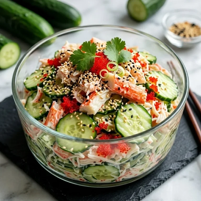 California Roll Cucumber Salad: A Light Sushi Delight