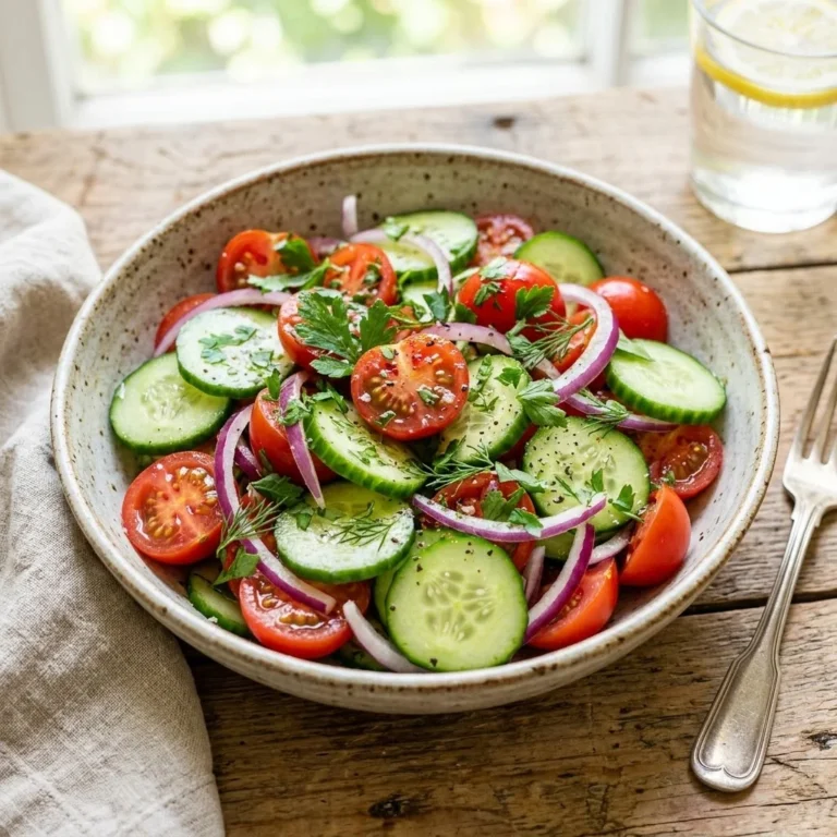 Tomato, Cucumber, and Onion Salad Recipe