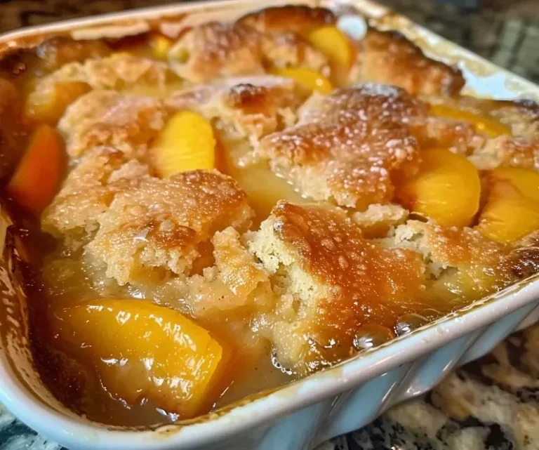 Peach Cobbler Recipe | A Warm, Comforting Dessert