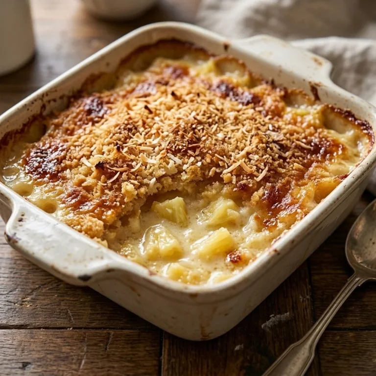 Baked Pineapple Casserole Recipe: A Sweet and Savory Side Dish