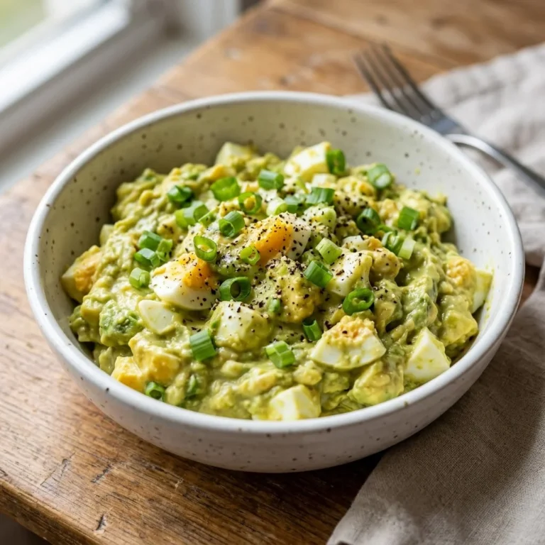 Creamy Avocado Egg Salad Recipe
