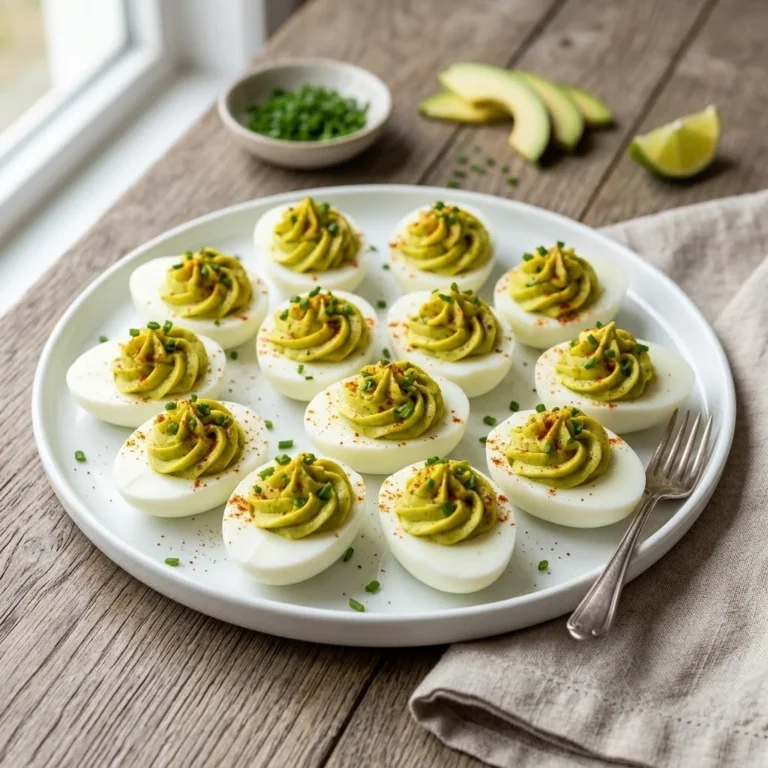 Creamy Avocado Deviled Eggs Recipe